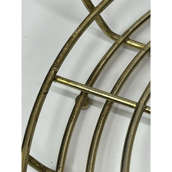 Vintage Brass Punch Bowl Caddy Mid Century Modern - Picture 7 of 14